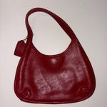 Coach  1998 Ergo Vintage Zipper Small Hobo One Shoulder Purse Bag Red Leather EUC Photo 4