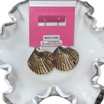 Betsey Johnson  Floral Print Shell Earrings Photo 4