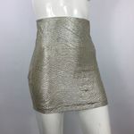 BCBGeneration  Metallic Bodycon Mini Skirt Photo 3