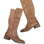 Baretraps  Mallory Alligator Knee High Boots 6 Brown Boho‎ Western Comfort Shoes Photo 0