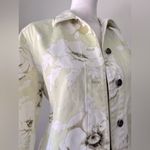 Jones Wear Vintage ‘00s  Sport Light Green & White Floral Print Cotton Jacket Photo 3