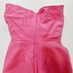 MORE TO COME Sophia Strapless Midi Dress in Pink XS Photo 6