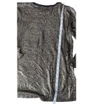 Rebecca Malone  Women’s Gold and Black Shimmer Sheen Stretchy Blouse Sz M Photo 11