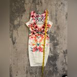 Source Unknown Flamingo Floral Sleeveless Dress - Pink and White Photo 6