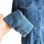 Free People Dynomite Denim Mini Short Dress Medium Wash Blue Sz S NWT Photo 6