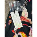 NWT APNY Women XL Black Tropical Floral Print Shirt Dress Maxi Cottagecore Boho Photo 12