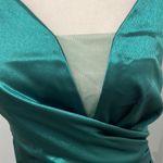 Windsor NWT Satin V Neck Long Dress Photo 3