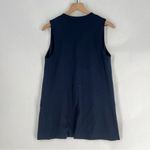 NELL‎ Navy Stretch Ponte Knit Sleeveless Open Front Vest Jacket Size 0 Blue Photo 5