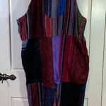Rising International Nepal Patchwork Overalls Jumpsuit‎ Boho Hippie XL Colorful Size 14 Photo 0