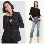 Veronica Beard  Iconic Scuba Dickey Jacket Black Blazer Size 2 Photo 1