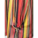 Jones New York  Sport Size XL Women Sheer Multicolor Striped Blouse Photo 5