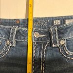 Miss Me  Blue boyfriend, thick stitch Capri Jeans size 26 Photo 5