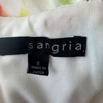 Sangria Floral Watercolor Chain Strap High-Low Dress Summer Party Cocktail Sz 8 Photo 4