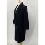 Vintage Mariel Wool Peaoat Double Breasted Gold Button Down Black Womens 10 Photo 4