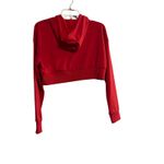 GC Red Cropped Hoodie Sweatshirt Long Sleeve Casual Women's Small New With Tags Photo 1