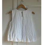 Madewell Sleeveless Crewneck Bubble Top in White, Size X-Small Photo 9