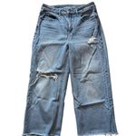 Old Navy Copied - Extra High-Rise Wide Leg Medium Wash Jeans Women's Size 10P Photo 0