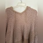 POL  oversized teddy texture tan hoodie size M 65% cotton Photo 6