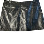 White Fox Boutique  Black PU Mini Skirt Photo 2