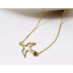 Boutique Flying Swallow Necklace | Yellow Gold Gold Plated 925 Sterling Silver Photo 1