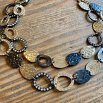 Jules B. Layered Statement Necklace, Mixed metals (Gold and Black) Photo 4