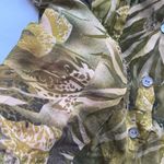 Chico's 90s Chico’s jungle tropical print silk shirt jacket, size M Photo 4