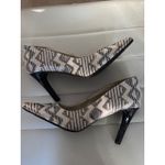 Torta Caliente Women's Size 9M Pointed Toe Stiletto Heels Sequins Tribal Pattern Tan Photo 7