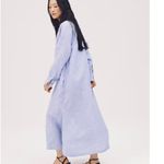 J.Crew  100% Linen Cabana Maxi Dress Long Sleeve Sz XS petite Photo 11