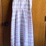 ASOS Design Cotton Maxi Dress In Light Purple Gingham   Size 4 Photo 0