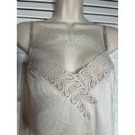 Vanity Fair Vintage 70s Full Length Slip Beige Lace Trim Lingerie 36LNightgown Photo 2