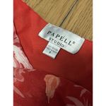 Adrianna Papell NWT  Floral Embellished Fit & Flare Dress Red Colorful Size Small Photo 2