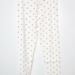 Revolve NWT Plush Heart Print Pajama Set Waffle Knit Women's White Size Medium Photo 6
