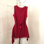 Y2K Romantic Whimsygoth Gothic Red asymmetrical handkerchief hem Fairy V Photo 2