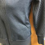 Adidas Heathered Black Quilted Sweatshirt Jacket Photo 1
