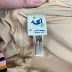 Anthropologie Mermaid Tan&Pink Chevron One Piece Swimsuit Sz.S Photo 3