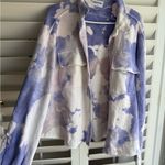 Cotton Citizen  Purple Tie Dye Button-Down Sweatshirt Photo 5