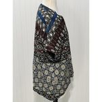 Desigual  Jamil‎ Geometric Short Sleeve Cardigan Tank Top Combo Small Black Red Photo 8