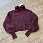Topshop Deep Burgundy Turtleneck Sweater Photo 7