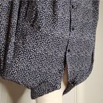 Ann Taylor  Dark Blue & Speckled Button Down Dress Shirt Women’s Size 6 Cotton Photo 10
