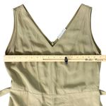 Everlane  Japanese GoWeave Essential Cropped Olive Green Wide Leg Jumpsuit size 6 Photo 3