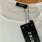 Terez NWT  / Peloton white splatter tank size XL Photo 1