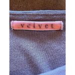 Velvet Tees Velvet‎ Brown Cotton Ruched Sides Ruffled Hem Sleeveless Midi Dress Size XL Photo 6