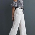 Anthropologie Maeve ‘70s Flare Coastal Granddaughter Preppy Pants In Ivory 12 Photo 0