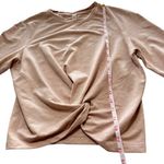 Lululemon Tuck and Gather Pullover Light Pink Knot Tie Flawed Size 4 Yoga Photo 10