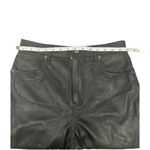 Reformation  x Veda Kennedy Black Leather Wide Leg Pants Size 6 MSRP $498 Photo 7