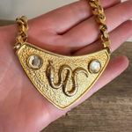 Taylor Swift Snake Pendant Necklace LARGE Gold Tone Year of The Snake Reputation Photo 5