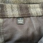 ATM plaid flannel trousers. Size 4 Black Photo 5