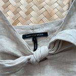 Marissa Webb Paloma tie front crop top in‎ flax Tan Photo 2