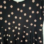 EXPRESS Black Pink Vneck Stretchy Fit & Flare Mini Dress Photo 3