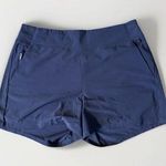 Athleta  Brooklyn Shorts Womens 14 Navy Blue Lightweight Semi‎ Fitted Photo 0